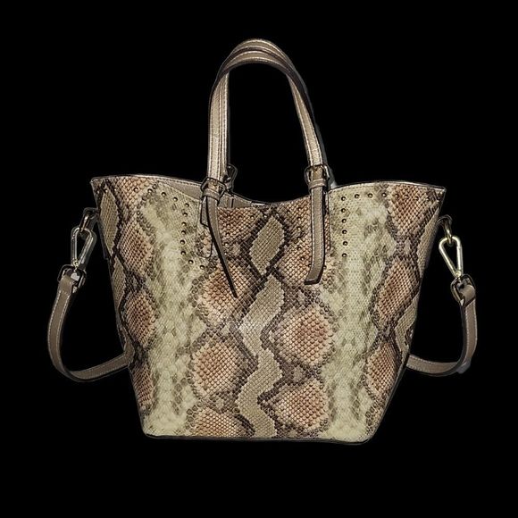 WOMENS CALVIN klein snakeskin pattern handbag - Picture 2 of 10